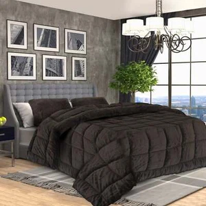Laura Hill 600GSM Faux Mink Comforter Quilt Blanket King - Picture 1 of 12