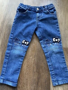 Hello Kitty Jeans Blue Size 3T Sanrio - Picture 1 of 8