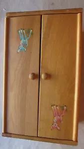 Vintage Wooden Strombecker Doll Wardrobe 1950's GC - Picture 1 of 3