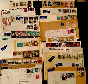 CORREO AÉREO~ SELLOS CONMEMORATIVOS DE PORTADA EN SOBRES-INGLATERRA - Imagen 1 de 5