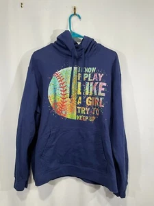 Port & Company Hooded Jacket Ring Spun Hoodie 80% Cotton 20% Polyester Size LG - Picture 1 of 12