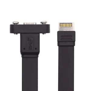 USB 3.2 Cable Type-E Front Panel to USB-C Type-C Female Header Internal Adapter - Picture 1 of 7