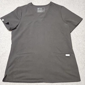 Figs Technical Scrub Top Damen Medium schwarz 2 Fronttaschen leicht weich - Bild 1 von 6