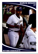 2015 Tri-City Dust Devils Grandstand 3 Marvin Benard Hitting Coach Baseball Card