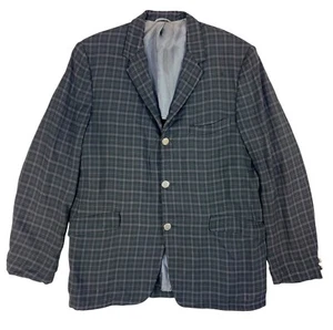 Vintage 1950s Sears Purple Plaid Gabardine Ricky Jacket Rockabilly Swing 40Short - Picture 1 of 20