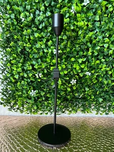 NWOT Taper Candle Holder Black Metal Bow Design Home Decor - Picture 1 of 9
