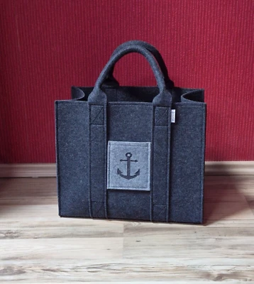 Filztasche Handtasche Shopper - Tragetasche mit maritimem Motiv - Bild 1 von 3