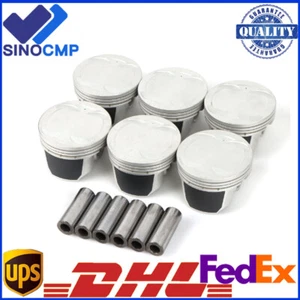 6Pcs Pistons Rings Set 23410-3E001 For Hyundai Santa Fe Kia Optima G6EA 2.7L - Picture 1 of 19