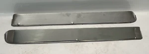 VTG Pair of Car or Truck Side Window Chrome Rain Guards Original 25-1/4" Long - Picture 1 of 17