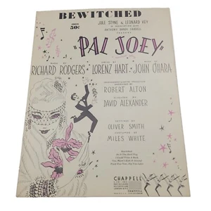 Vintage Movie Sheet Music BEWITCHED from PAL JOEY 1941 Chappell & Co. New York - Picture 1 of 9