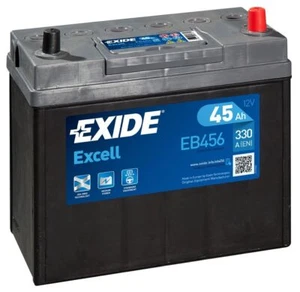 EXIDE EB456 EXCELL CAR BATTERY 45Ah 330A 154SE - Picture 1 of 4