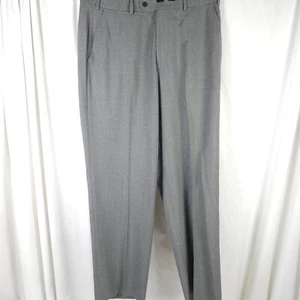 Hiltl Mens 34x30 Gray Grey Marlane Biella Vaticana Super 120s Wool Dress Pants - Picture 1 of 7