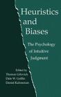 Thomas Gilovich Heuristics and Biases (Hardback) (IMPORTATION BRITANNIQUE)