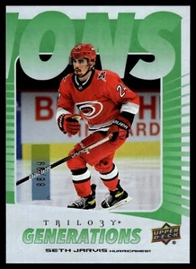 2023-24 Trilogy Seth Jarvis Generations Green 88/99 + Red 229/799 - Bild 1 von 4