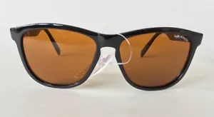 New Vintage Bolle 473 Acrylex Black Sunglasses w/ Amber Lenses with tags vtg NOS - Picture 1 of 1