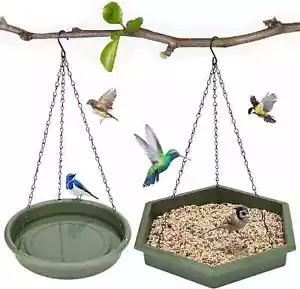2-in-1 XL Vogelfutterhaus & Vogeltränke zum Aufhängen: Vogeltränke und Futterhaus für draußen - Bild 1 von 4