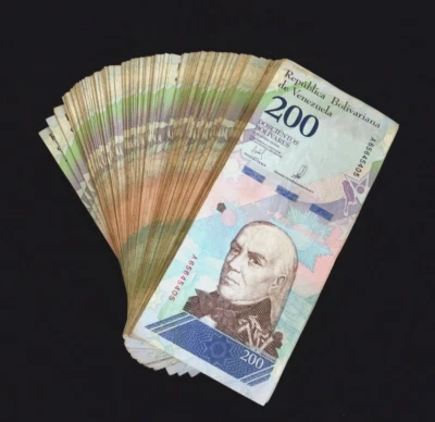 250 PCS x Venezuela 200 Soberano bolivares banknotes/ 2018 issue / CIRCULATED - Image 1 of 2