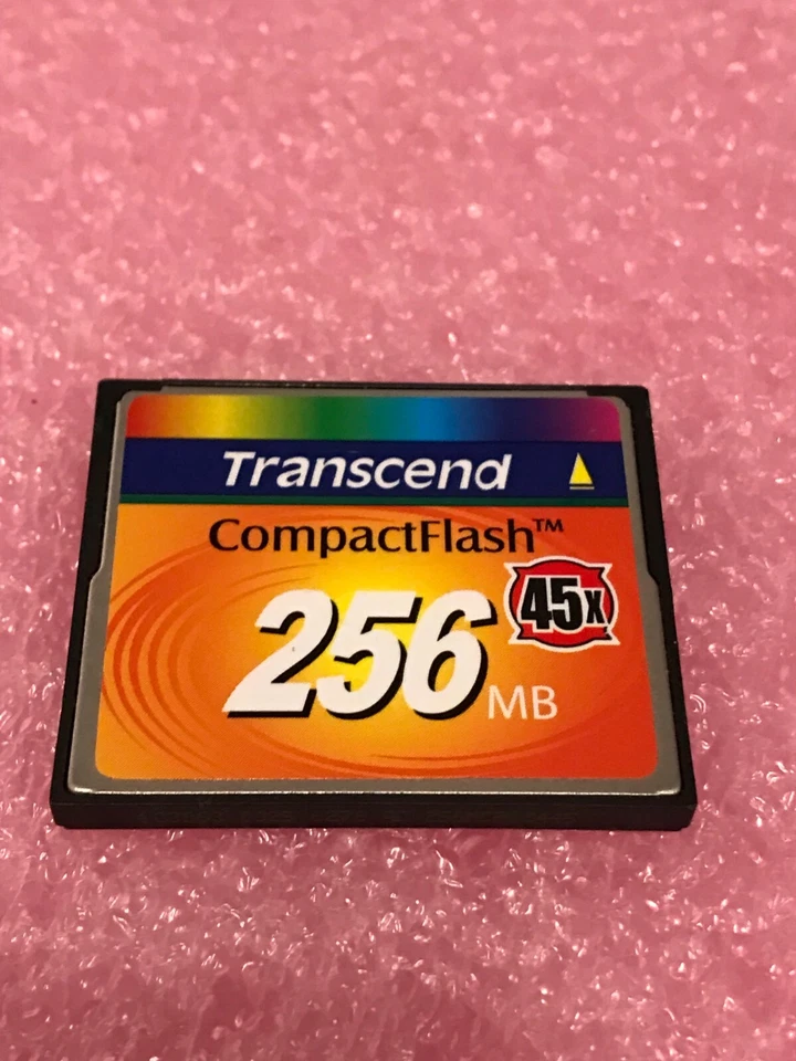 Transcend 256MB 45X CF CompactFlash Flash Memory Card TS256MCF45 - Image 1 of 1