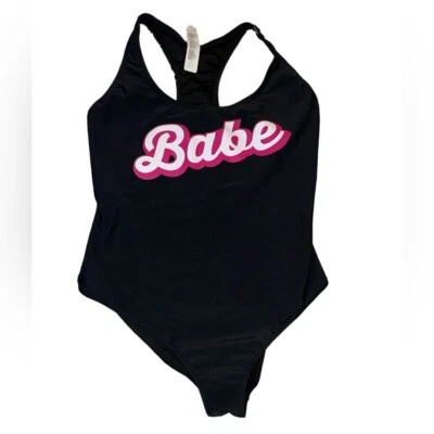 女式宝贝黑色单件来自Forever 21加大尺寸0X黑色和粉红色 — 第 1/4 张图片