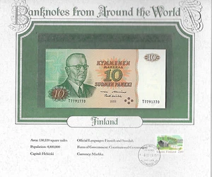 World Banknotes Finland 1980 10 Markkaa P 111a.38 UNC Alenius - Koivikko - Picture 1 of 1