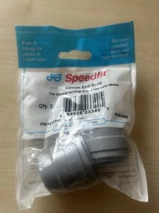 JG Speedfit Tapa de parada de extremo - Gris 22 mm Accesorios de desecho PSE4622DGP Paquete de 2 - Imagen 1 de 2