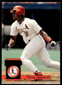 1994 Donruss Baseball Card Brian Jordan St. Louis Cardinals #586