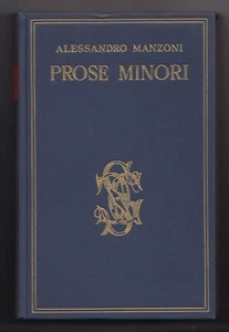 Prose minori Alessndro Manzoni XII 2°Carducciana Sansoni 1967 - Picture 1 of 1