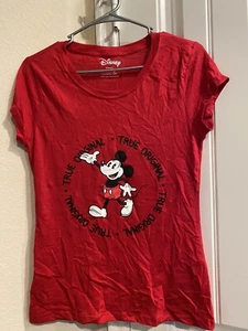 Disney Girls Mickey Mouse Tshirt Red 11-13 - Picture 1 of 5