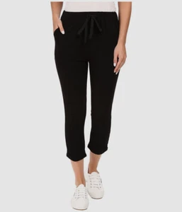 $165 Culture Phit Women's Black Stretch Elastic Waist Crop Casual Pants Size XS - Picture 1 of 1