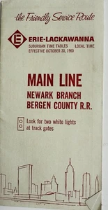 Horario del ferrocarril Erie-Lackawanna - 30 de octubre de 1960 - Imagen 1 de 1