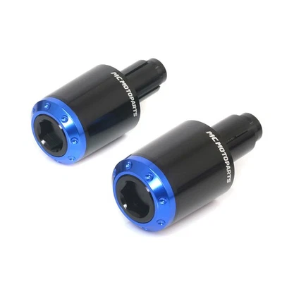 ATOM Blue Aluminum Bar Ends For Suzuki GSX-R 600 05 04 03 02 01 - Image 1 of 4