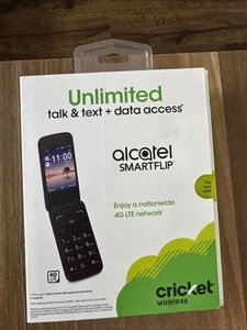 Alcatel SMARTFLIP cell phone - 4 GB - Black -- NEW in BOX - Picture 1 of 5