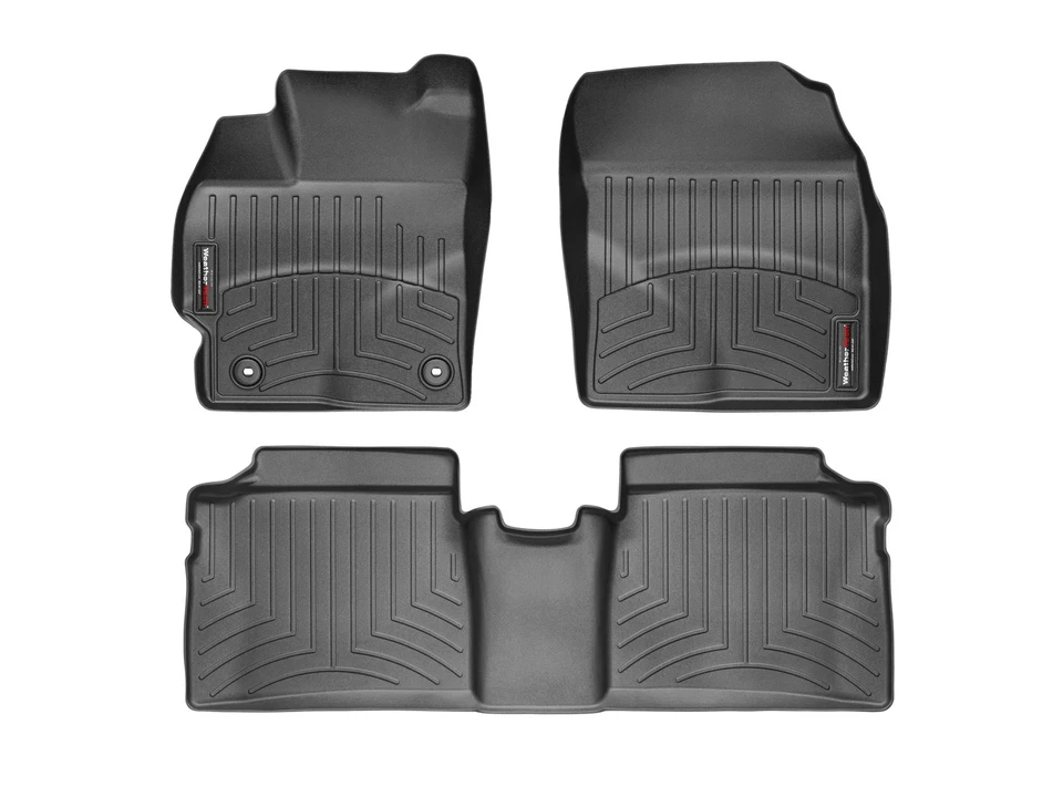 Forro de piso WeatherTech para Toyota Prius 2012-2015 - primera y segunda fila, negro Foto 1 de 4