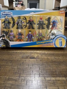 DC super friends Imagine 10 pcs Never Open 2020 Fisher-Price Mattel Nm In Pack - Picture 1 of 13