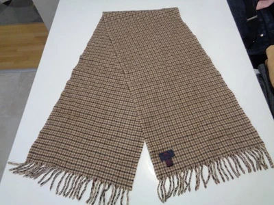 ETRO Vintage 100% Cammello Houndstooth Beige Brown Scarf - Image 1 of 4