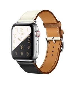 Apple Watch Hermès Simple Tour Leather Band 42mm,41mm,40mm Open Box - Photo 1 sur 10