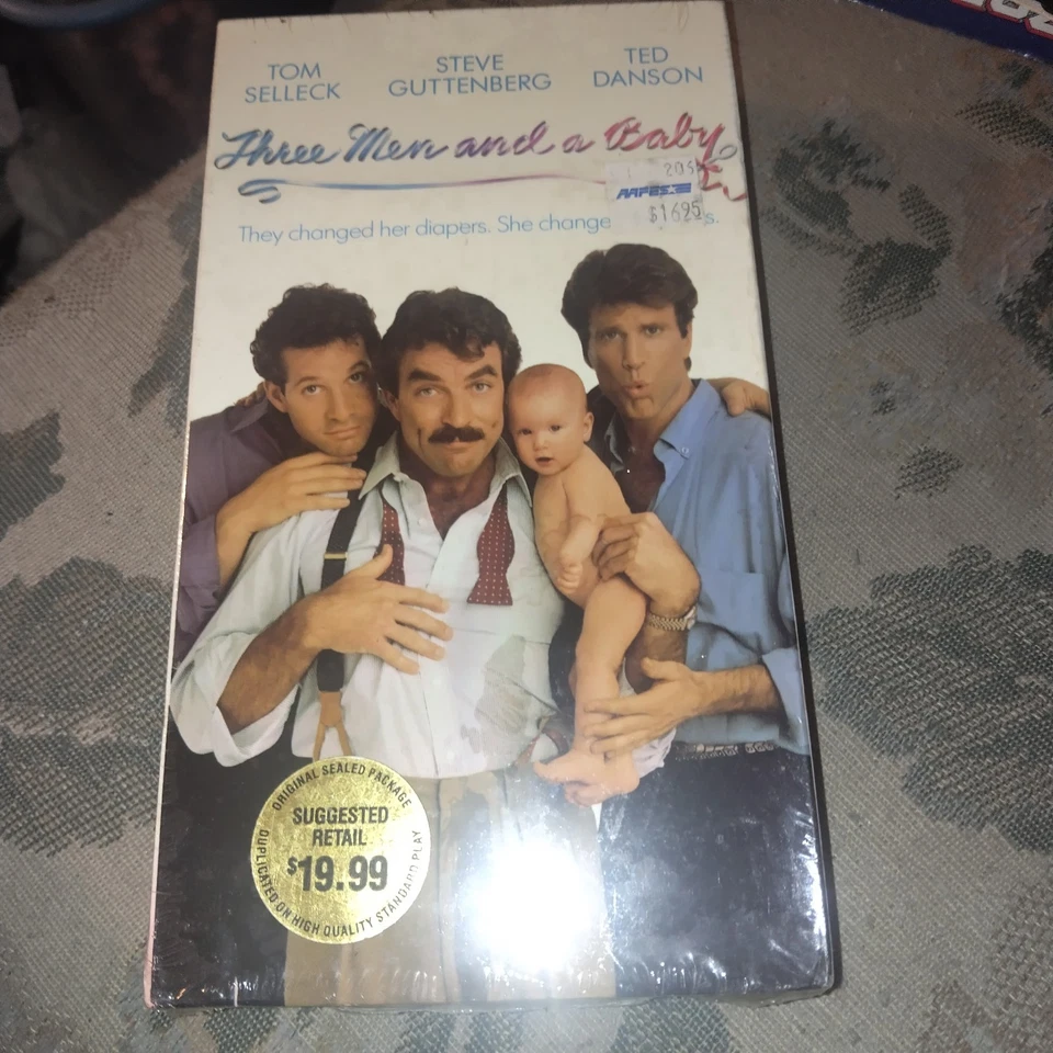 Vintage VHS Tape Three Men and a Baby 1987. (Sealed VHS) Tom Selleck Ted Danson Foto 1 de 2