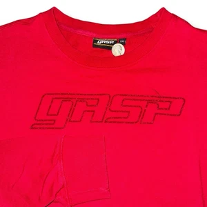 Felpa Pullover GASP Industries Division Girocollo Uomo 2XL Rosso Peperoncino Fiamma - Foto 1 di 5