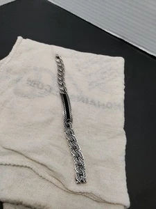 Pulsera David Yurman Plata Con Ónix Negro - 8" - Imagen 1 de 9