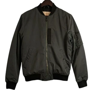Chevignon World Traveler MA-1 Bomber Jacket - Olive Green - Small - Picture 1 of 10