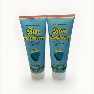 -NEW- 2 Bath & Body Works Blue Raspberry Burst Ultimate Hydration Body Cream 8oz - Picture 1 of 2