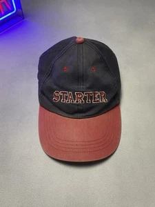 Gorra de Béisbol Vintage Dos Tonos Azul Marino Rojo Años 90 Correa Logo Bordado - Imagen 1 de 7