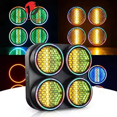 Nightclub Bar Four Eye Matrix Retro Light Running Horse Effect Retro Par Lights - Image 1 of 4
