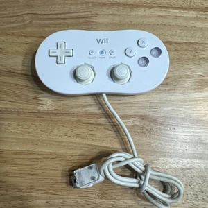 Nintendo Wii Classic Controller White RVL-005 Official OEM Genuine - Picture 1 of 4