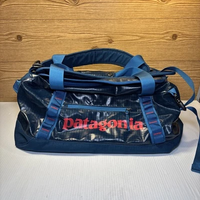 Patagonia Black Hole 60L Duffel Bag Aqua Blue/red Backpack Straps - Excellent - Image 1 of 4