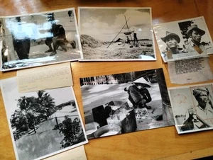 Original Vietnam War 6 Press Photos Life News SOCIETY Locals History Market B&W - Picture 1 of 17