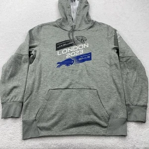 Buffalo Bills NFL Sweatshirt Men’s Large Gray Nike Pullover Hoodie London 2023 - Picture 1 of 9