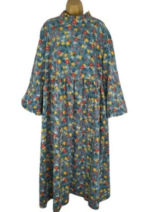 BUYKUD PLUS PINCORD CORDUROY FLORAL DRESS WITH POCKETS SIZE 2XL -28-30 IN EXC - Picture 1 of 12