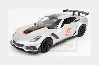 1:24 MOTORMAX Chevrolet Corvette Zr1 #2 Gt Racing 2019 Silver MTM73785 - Immagine 1 di 2