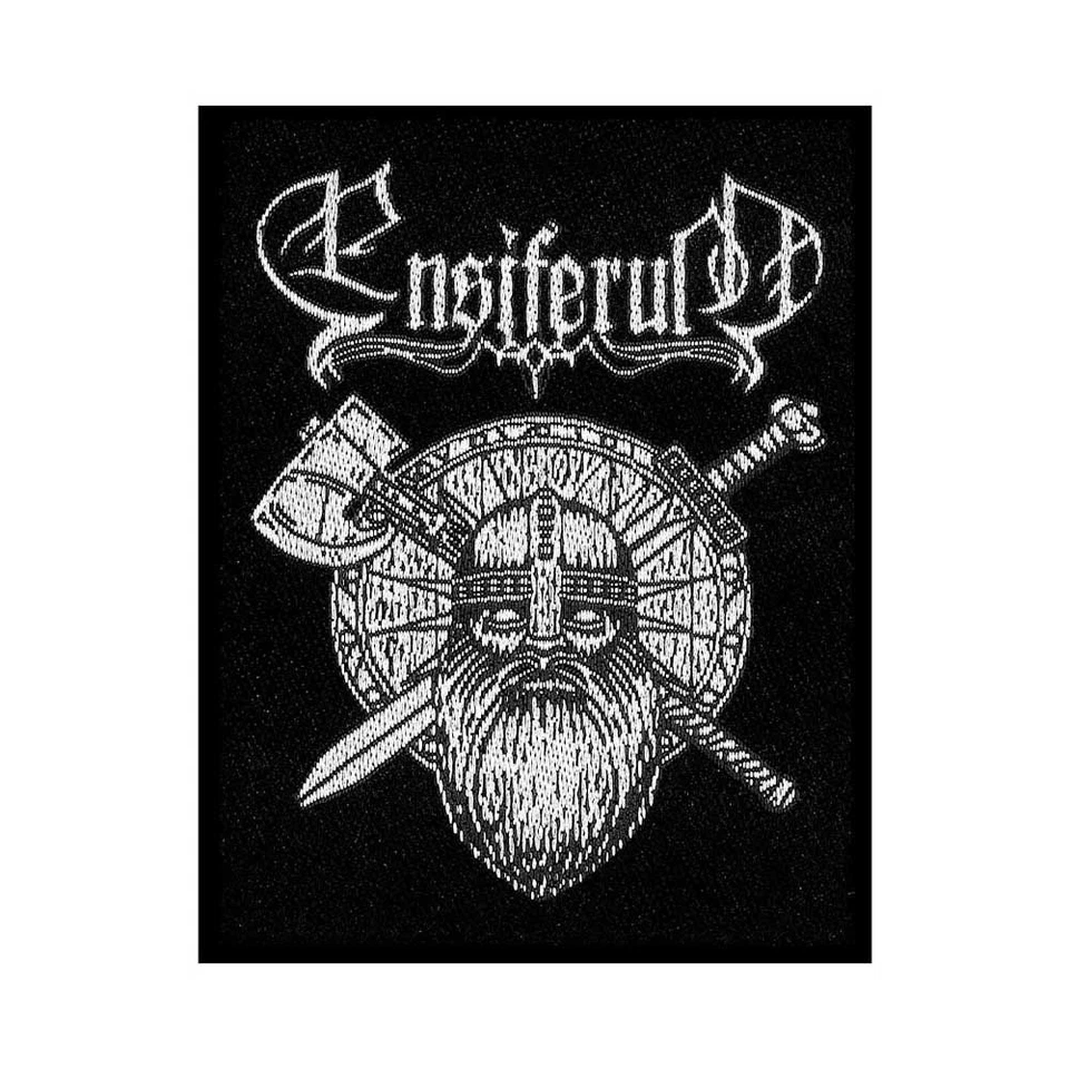 Ensiferum Standard Patch Spada e Ascia Nuovo Ufficiale Nero Taglia Accessorio Taglia - Immagine 1 di 1